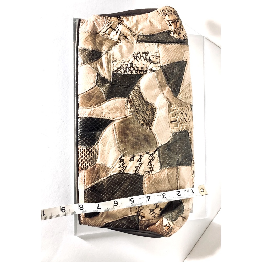 Vintage Python Patch Clutch - image 8